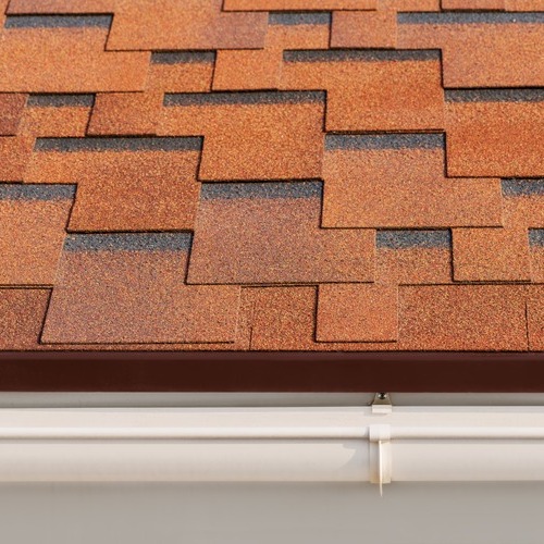 close-up of a shingle roofing system